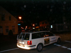 Taxi bei Einfahren in die Lange Straße Taxi bei Einfahren in die Lange Straße